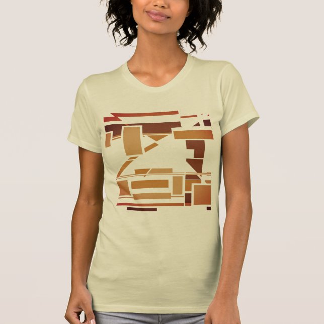 Camiseta Rust Burnt Orange Brown Southwest Art inspirado (Frente)