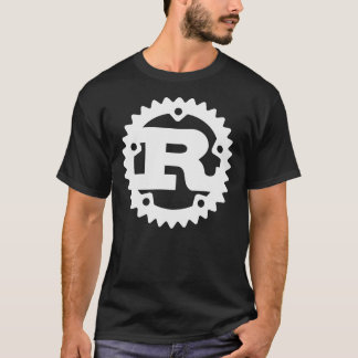 Camiseta Rust Programming Language Logo White and Dark Clas