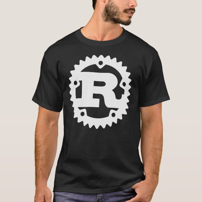 Camiseta Rust Programming Language Logo White and Dark Clas (Frente)