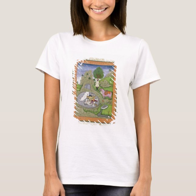 Camiseta Rustam matando o Demônio Branco, ilustração de (Frente)
