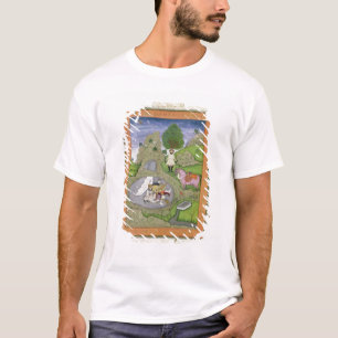Camiseta Rustam que mata o demónio branco, ilustração de