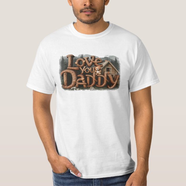 Camiseta *~* Rustic AP86 AMA O PAI Padre Gift (Frente)