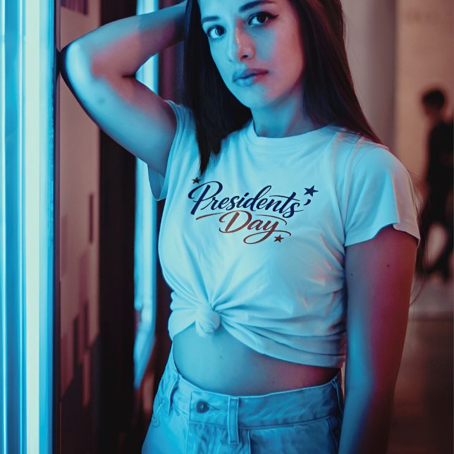 Camiseta Rustic Hand Drawn Presidents Day Typography Art (Criador carregado)