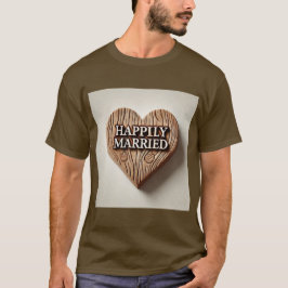 Camiseta Rustic Heart Felly Married Mens