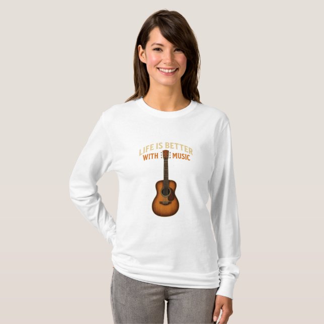 Camiseta Rustic Strings The Heart of Country Music (Frente Completa)