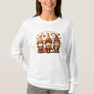 Camiseta Rustic Thankanding Pumpkin Watercolor Autumn