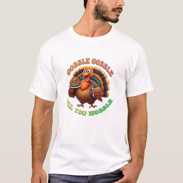 Camiseta Rustic Thankanding Pumpkin Watercolor Autumn (Frente)