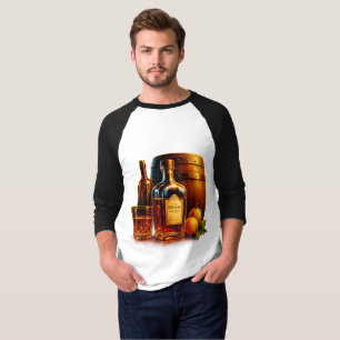 Camiseta Rustic Whiskey Barrel Raglan – Vintage Pu