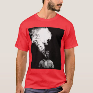Camiseta Rustin Cohle de True Detective fumando um cigarro
