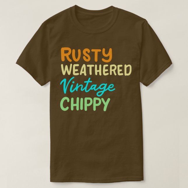Camiseta Rusty Weathered Vintage (Frente do Design)