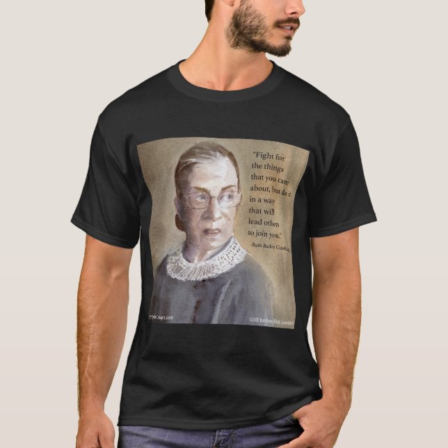 Camiseta Ruth Bader Ginsburg & Citação (Frente)
