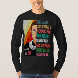Camiseta Ruth Bader Ginsburg My Body My Choice Pro Choice P