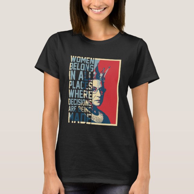 Camiseta Ruth Bader Ginsburg - Notoriamente RBG T-Shirt (Frente)