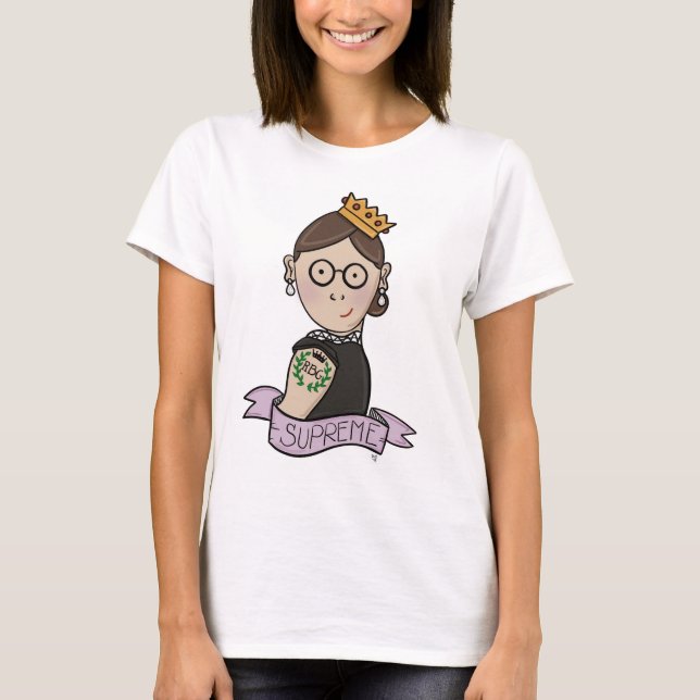 Camiseta Ruth Bader Ginsburg, RBG notório (Frente)