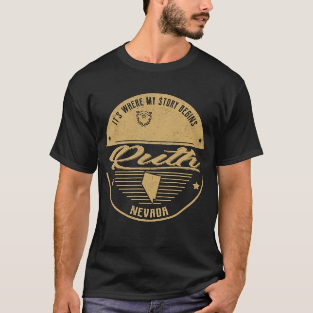 Camiseta Ruth Nevada É onde minha história começa (Frente)
