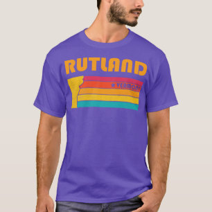 Camiseta Rutland Vermont Vintage angustiou Souvenir
