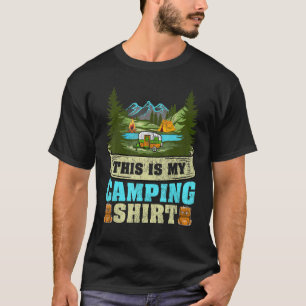 Camiseta Rv Camper Viagem Trailer Este É O Meu Acampamento