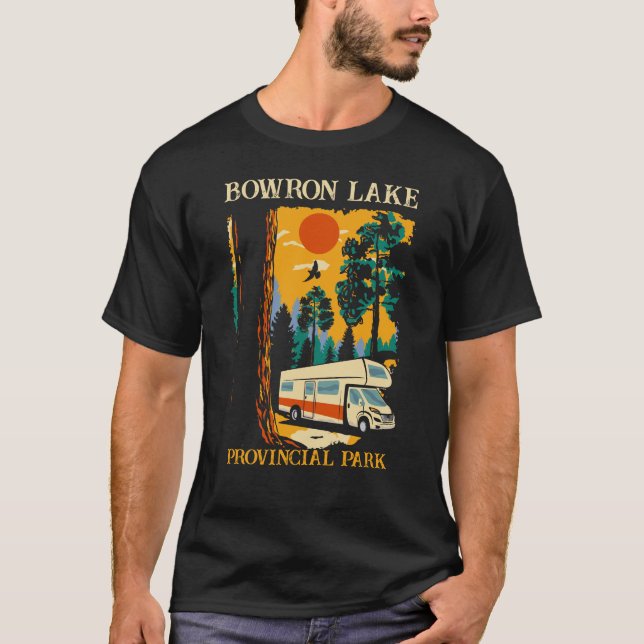 Camiseta RV Camping Bowron Lake Provincial Park Canadá (Frente)