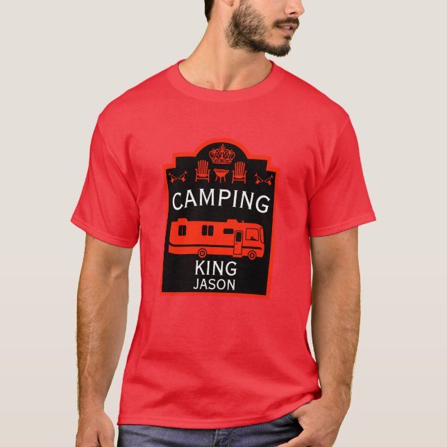 Camiseta RV Camping King EUA (Frente)