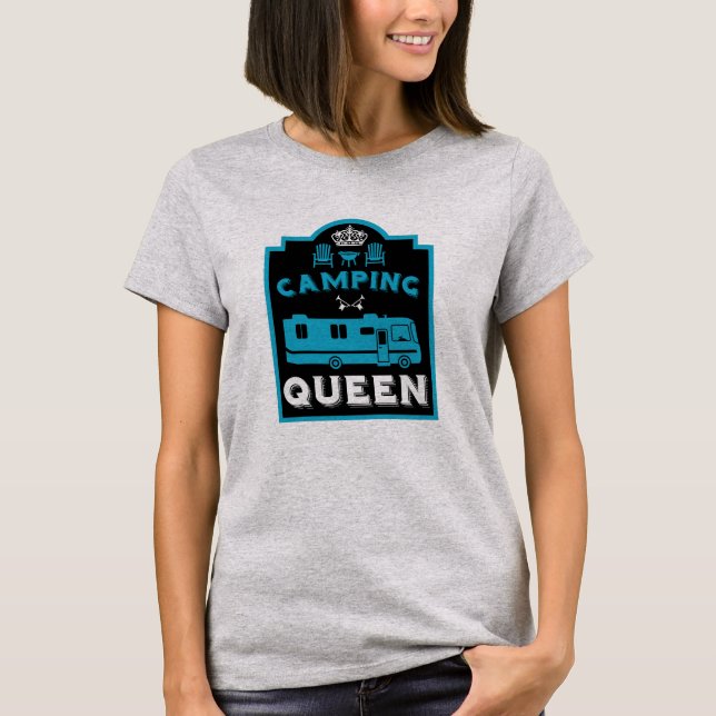 Camiseta RV Camping Queen USA (Frente)