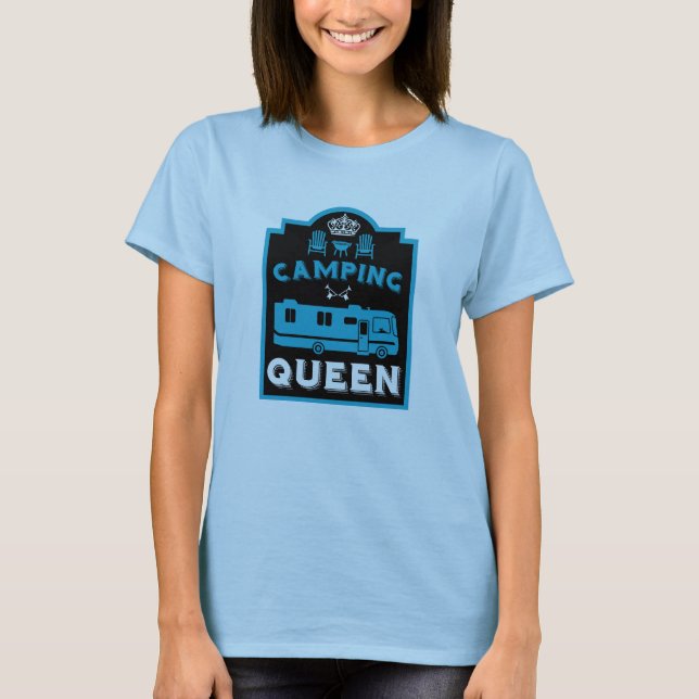 Camiseta RV Camping Queen USA (Frente)