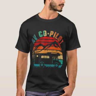Camiseta RV Co-Piloto Camping Funny Vintage Motorhome Viage