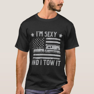 Camiseta RV de acampamento engraçado Im Y e eu reboco Im Y