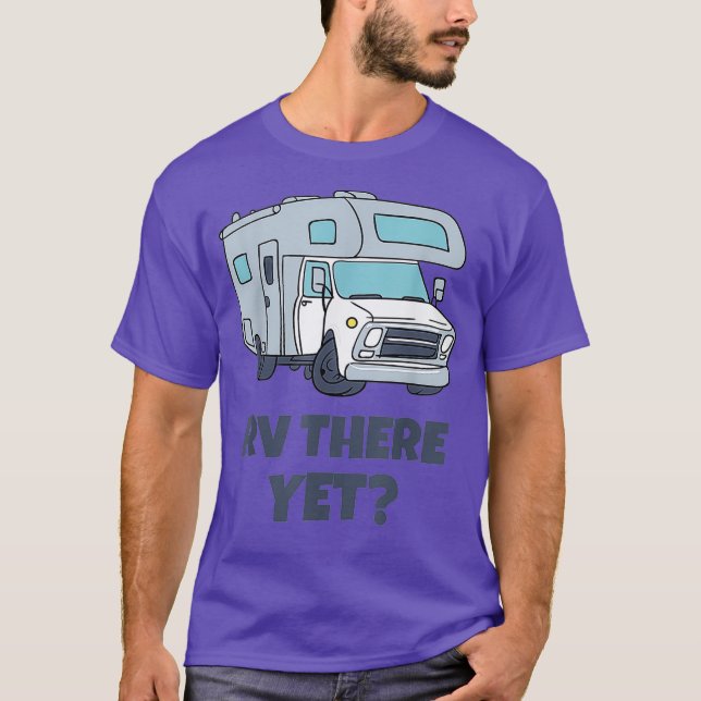 Camiseta RV Lá Ainda Campervans Camping Camping Tshirt De C (Frente)
