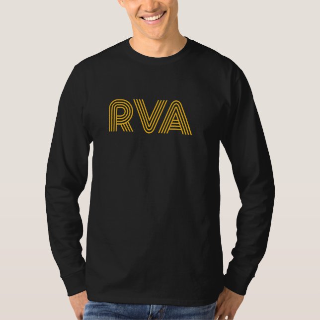 Camiseta RVA Richmond VA Design Retrô (Frente)