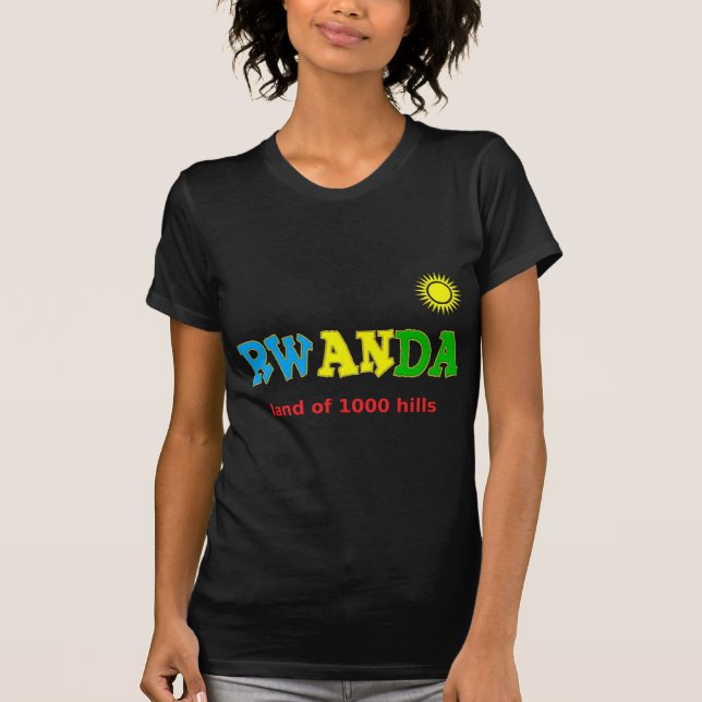 Camiseta Rwanda, a terra de 1000 colinas (Frente)