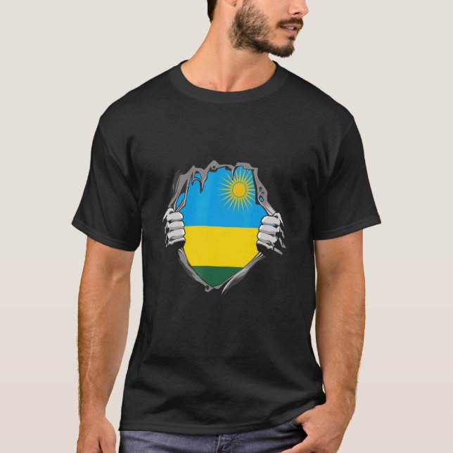Camiseta Rwanda Flag (Frente)