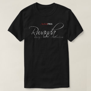 Camiseta Rwanda lustroso - obscuridade