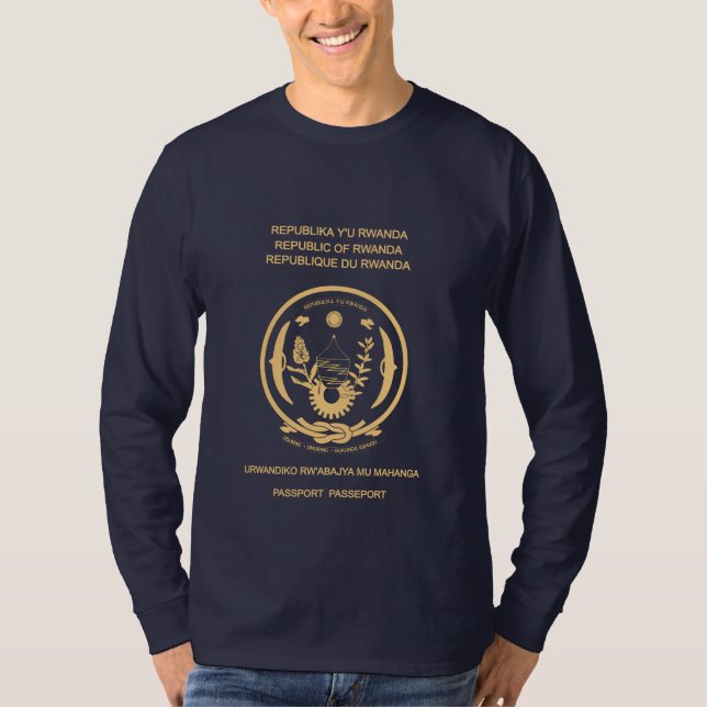 Camiseta   Rwanda passport (Frente)