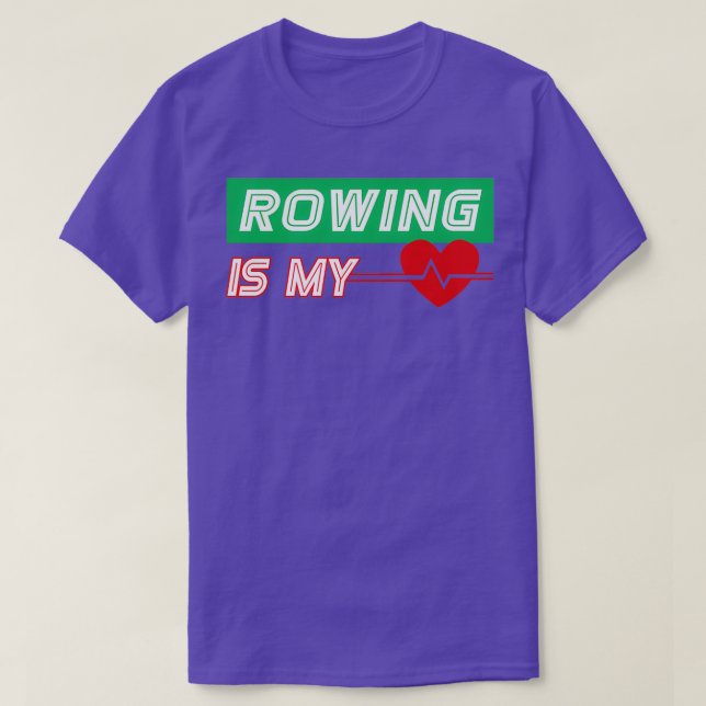 Camiseta Rwing É Meu Cardíaco Engraçado Aniversário Natal V (Frente do Design)