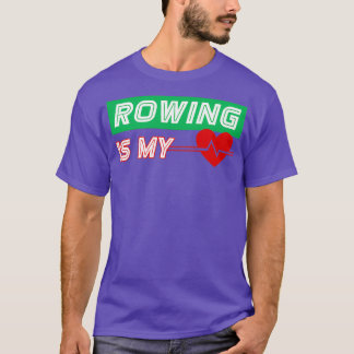 Camiseta Rwing É Meu Cardíaco Engraçado Aniversário Natal V