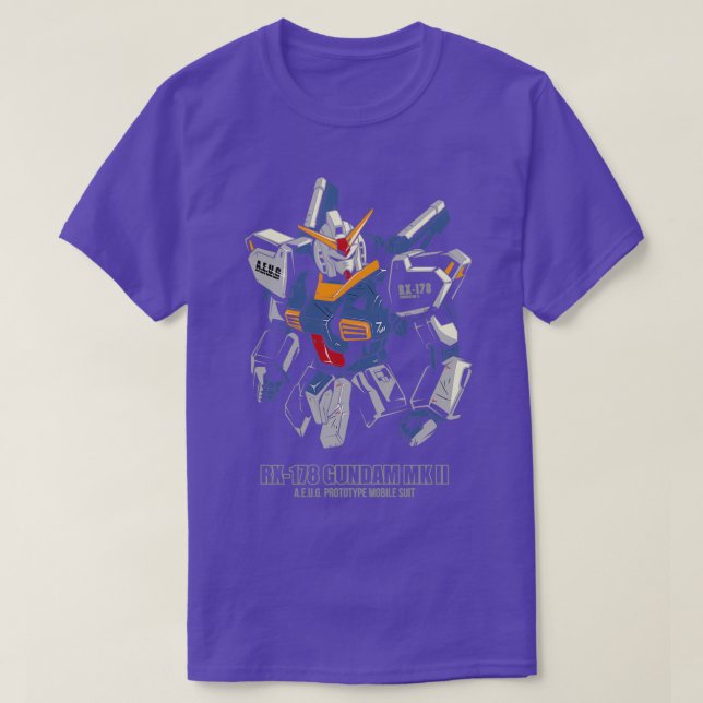 Camiseta RX178 Gundam MK (Frente do Design)