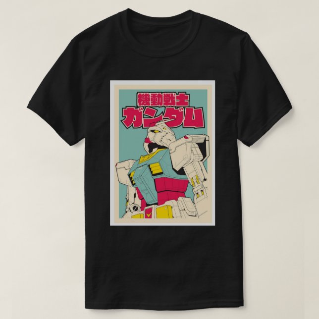 Camiseta RX-78-2 Impressão de Conselho de arte Gundam.png (Frente do Design)