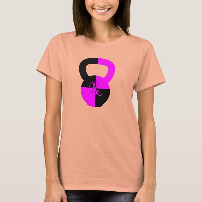 Camiseta RX Kettlebell- Damas Contrast Burnout T (Frente)