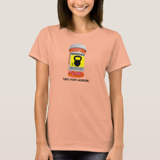 Camiseta Rx Pill Bottle Tome Sua Medicina Senhoras