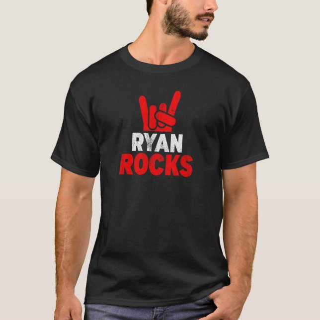 Camiseta Ryan Rocks Nome Legal (Frente)