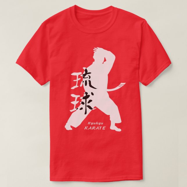 Camiseta Ryukyu Okinawa Karate White (Frente do Design)