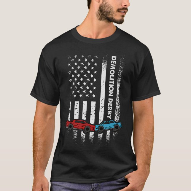 Camiseta S2 - Carros de esmagamento de derivação de demoliç (Frente)