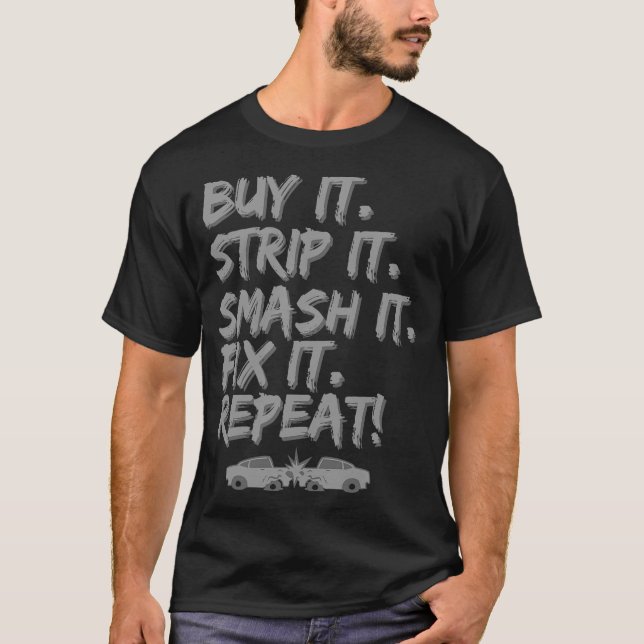 Camiseta S2 - Carros de esmagamento de derivação de demoliç (Frente)