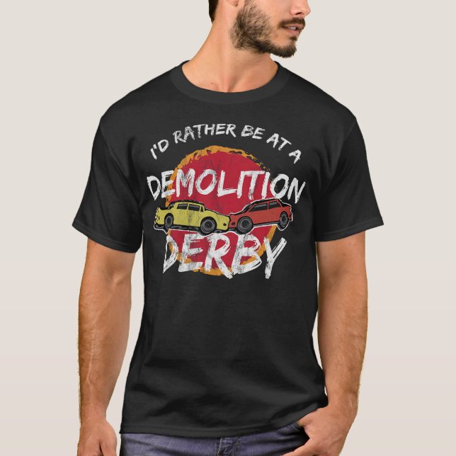 Camiseta S2 - Carros de esmagamento de derivação de demoliç (Frente)