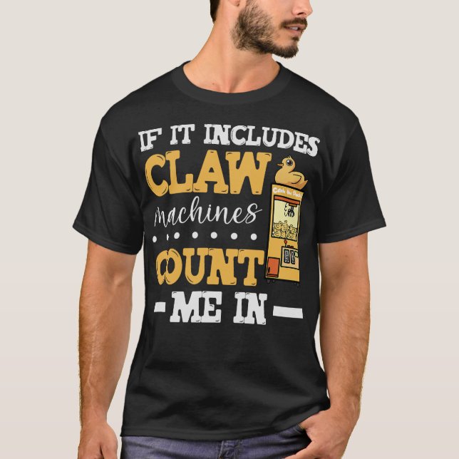 Camiseta S2 Claw Machine Arcade Plush Grabber (99) (Frente)