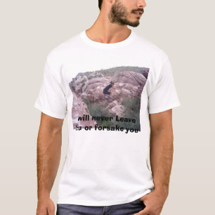 Camiseta S4020060, eu nunca deixá-lo-ei ou forsake o