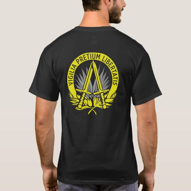 Camiseta S.A.C.E.U.R. - Comandante Supremo Aliado da Europa (Verso)