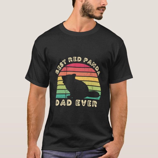 Camiseta S Best Red Panda Dad Ever Father'S Day (Frente)