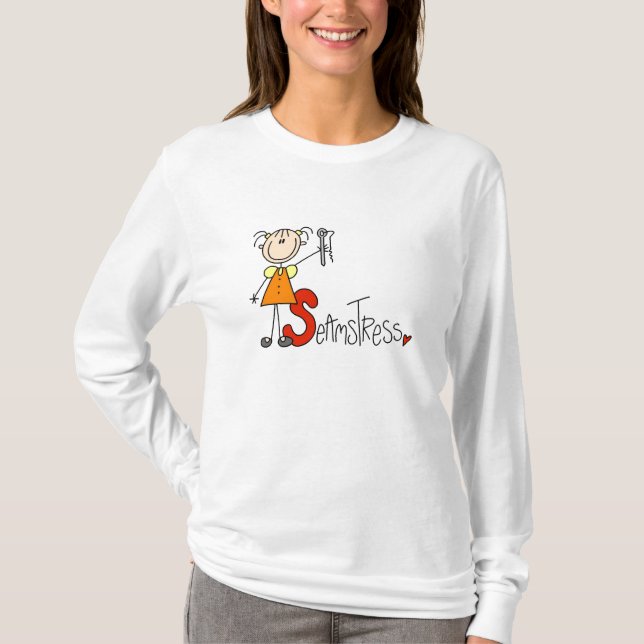 Camiseta S é de Costureira (Frente)