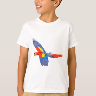 Camiseta S é para Scarlet Macaw